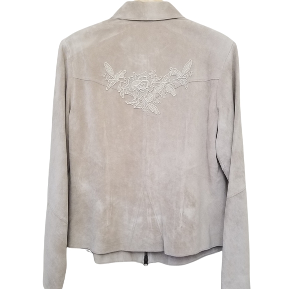 Vintage Suede Leather Pantsuit Set Size 10 - Picture 3 of 14